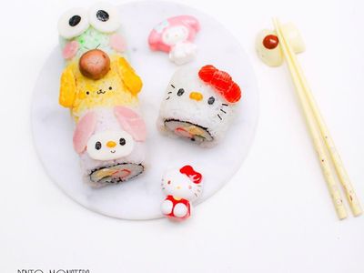 Nyam! Lucunya Sushi Roll Bentuk Totoro hingga Hello Kitty yang Imut