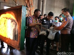 Polisi-Bea Cukai Soetta Musnahkan 3 Kg Sabu