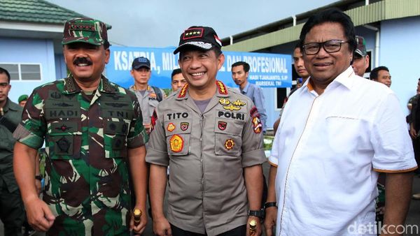 Panglima TNI, Kapolri dan Ketua DPD Tinjau Perbatasan