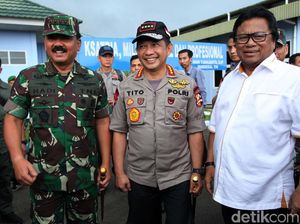 Panglima TNI, Kapolri dan Ketua DPD Tinjau Perbatasan Panglima TNI, Kapolri dan Ketua DPD Tinjau Perbatasan