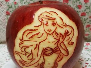 Keren! 9 Ukiran Apel Ini Berbentuk Nobita, Baymax hingga Steve Jobs