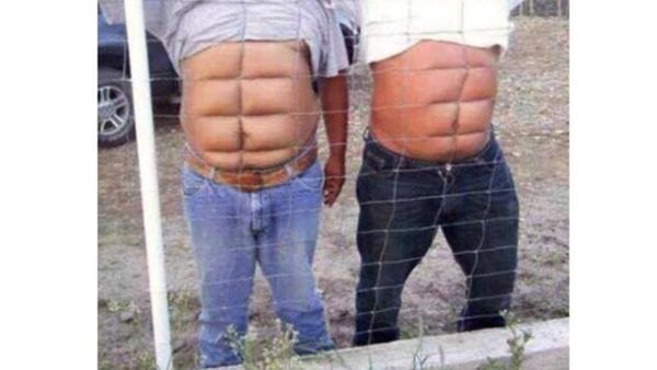 Meme Nyeleneh Tentang Cara Instan Dapat Perut Sixpack Tanpa ke Gym
