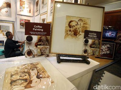 Keren, Lukisan Jokowi Ini Terbuat dari Ampas Kopi