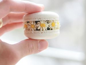Wouw, Cantiknya! Macaron Ini Dihiasi Bunga-bunga Mungil dari Buttercream