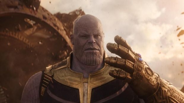 Thanos berhasil mengumpulkan infinity stones dalam 'Avengers: Infinity War.'