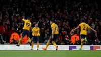 L Dance Griezmann di Emirates Stadium