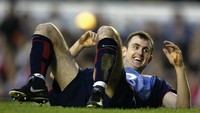 Francis Jeffers jadi salah satu penyerang yang paling gagal di Arsenal selain Marouane Chamakh. Padahal Jeffers digadang-gadang jadi penyerang masa depan Inggris. Dibeli dari Everton 10 juta pound pada 2001, Jeffers cuma bikin delapan gol dari 39 penampilan. (Getty Images)