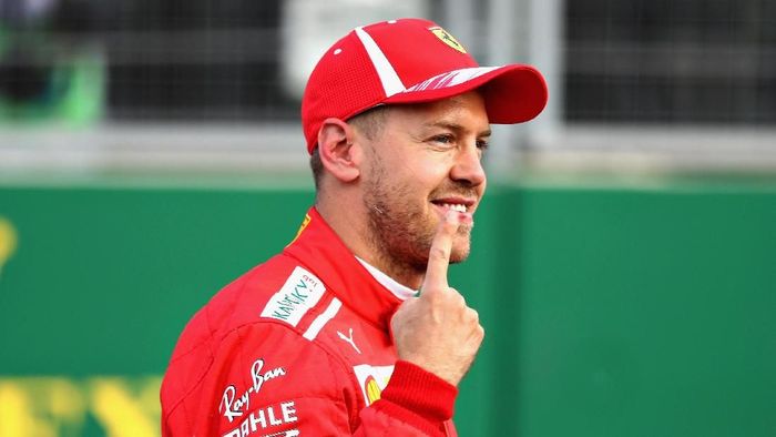 Pebalap Ferrari, Sebastian Vettel. (Foto: Mark Thompson/Getty Images)