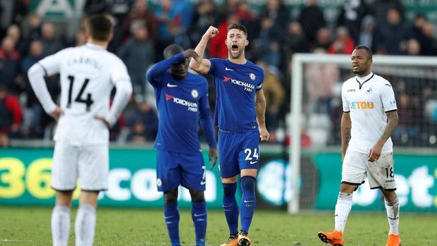 Gary Cahill tak mendapat tempat utama di bawah arahan Maurizio Sarri.