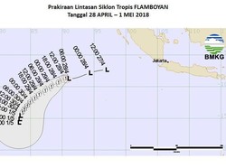 Ada Siklon Tropis Flamboyan, Waspadai Gelombang Tinggi