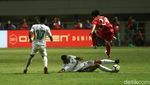 Foto: Indonesia vs Korea Utara Tanpa Pemenang