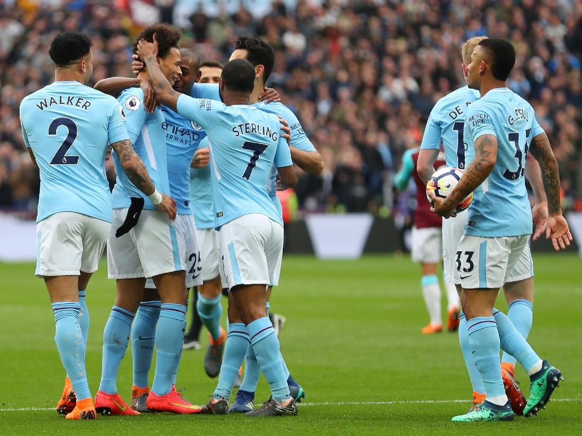 Man City menundukkan West Ham 4-1. (Foto: Catherine Ivill/Getty Images)