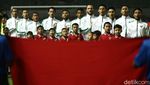 Foto: Indonesia vs Korea Utara Tanpa Pemenang