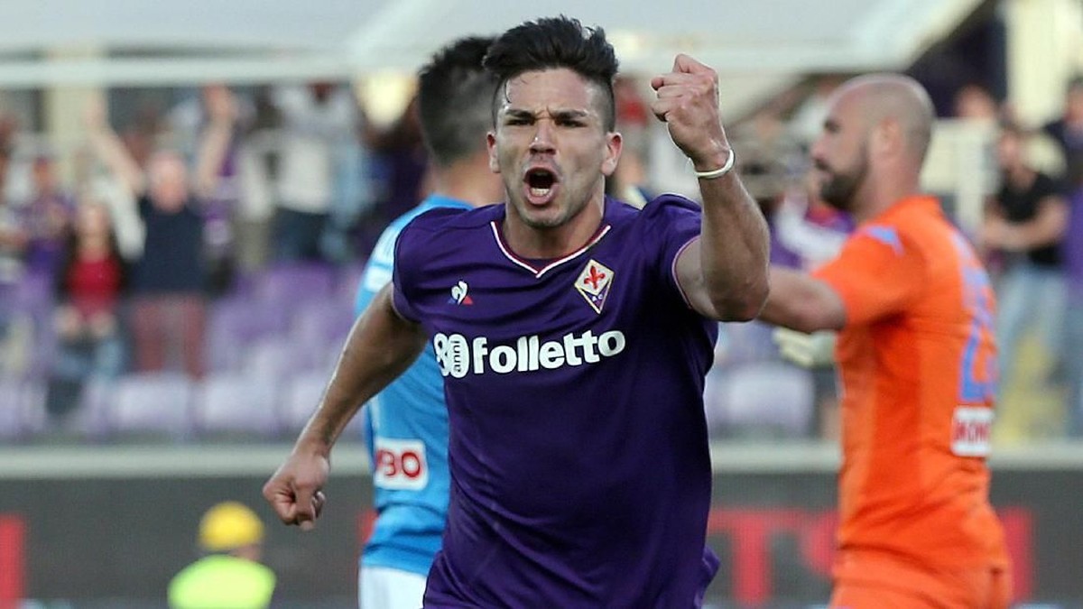 Pemain Fiorentina, Giovanni Simeone. (Foto: Gabriele Maltinti/Getty Images)