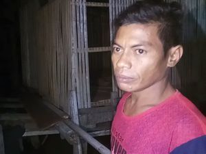Warga Bone Sulsel Tangkap Ular Piton Pemangsa Ayam