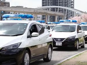 Lebih Maju, Polisi Jepang Pakai Mobil Listrik