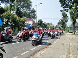 Ribuan Motor Honda dari Grand Sampai CBR Ramaikan Hari Buruh