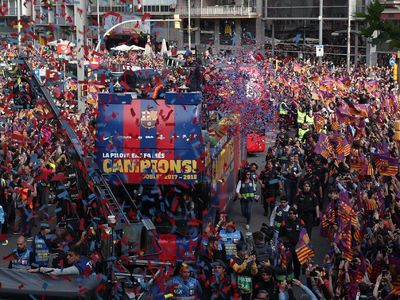 Foto: Kemeriahan Perayaan Gelar Barcelona