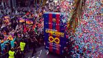 Foto: Kemeriahan Perayaan Gelar Barcelona