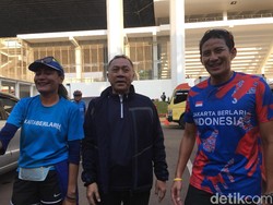 Lari Pagi, Zulkifli-Sandiaga Putari Senayan hingga GBK