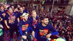 Foto: Kemeriahan Perayaan Gelar Barcelona