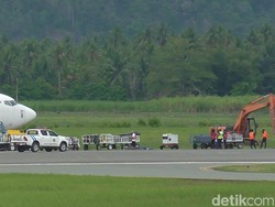 Lion Air yang Tergelincir di Gorontalo Dievakuasi Siang Ini
