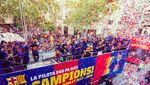 Foto: Kemeriahan Perayaan Gelar Barcelona