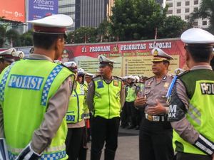 550 Polantas Atur Lalin di Jakarta saat May Day