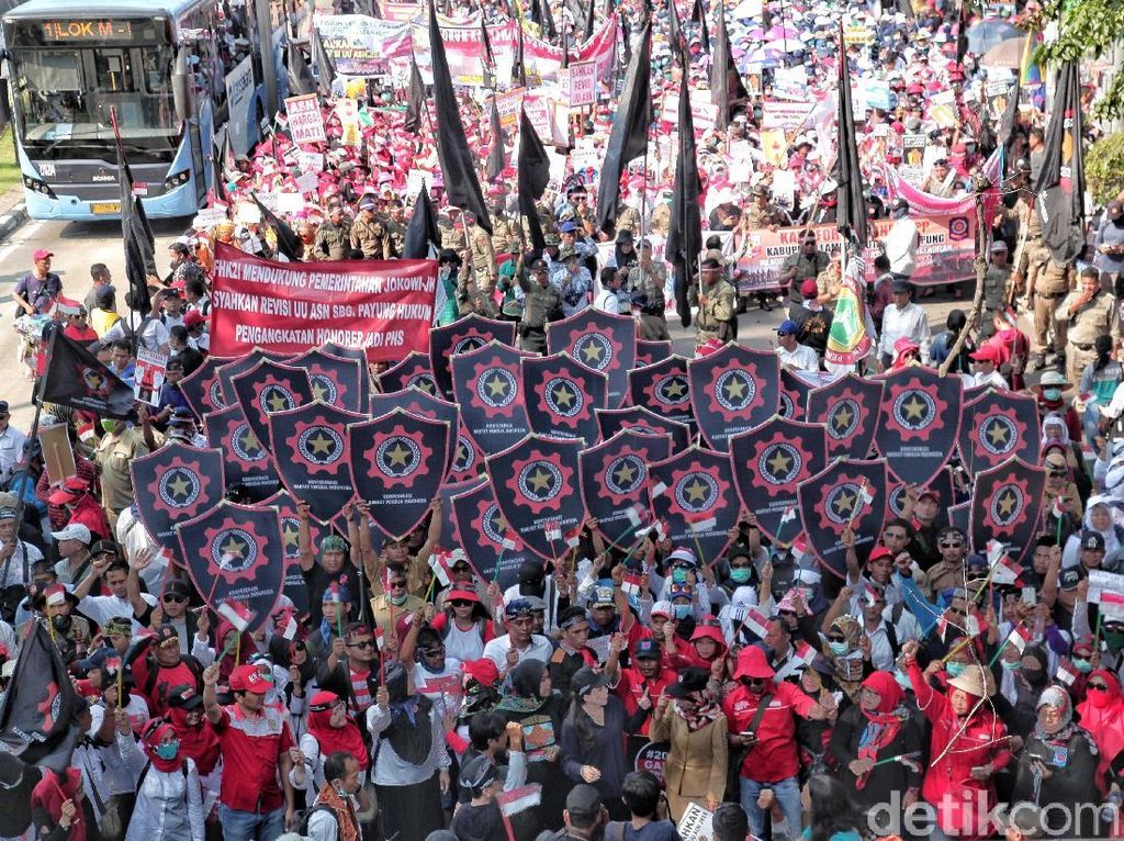 Ratusan Buruh Tangerang Bergerak ke Jakarta, Ini Rutenya