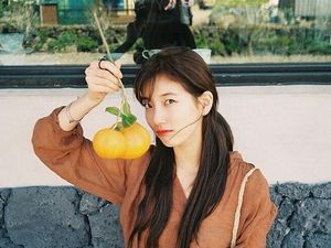 Duh! Cantiknya Suzy Bae Saat Makan Waffle Sampai Pose Bareng Jeruk