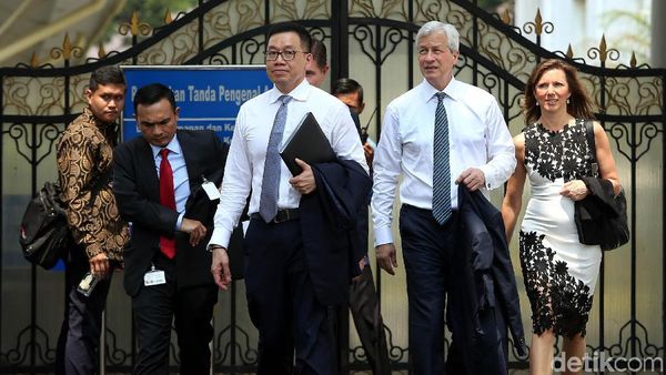 Jajaran JPMorgan Temui Jokowi di Istana Merdeka