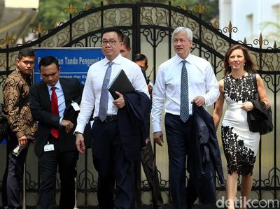 Jajaran JPMorgan Temui Jokowi di Istana Merdeka