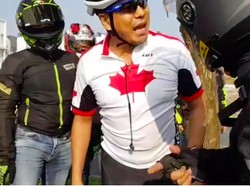 Viral, Adu Mulut Pemotor Sport dan Pesepeda Dipicu karena Bambu