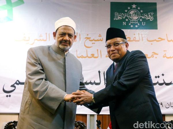 Suasana Hangat di Pertemuan Ketum PBNU dan Imam Besar Al-Azhar