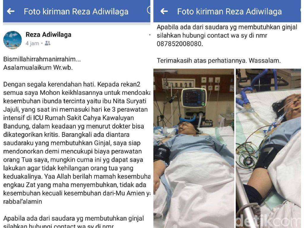 Anak Eks Wabup Sukabumi Niat Jual Ginjal, Perawatan Ibu Tak Pakai BPJS Anak Eks Wabup Sukabumi Niat Jual Ginjal, Perawatan Ibu Tak Pakai BPJS