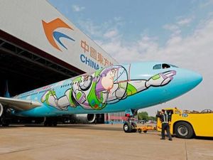 Foto: Pesawat Lucu Bertema Kartun Toy Story