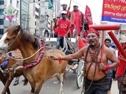Aksi di Berbagai Belahan Dunia Memperingati Hari Buruh