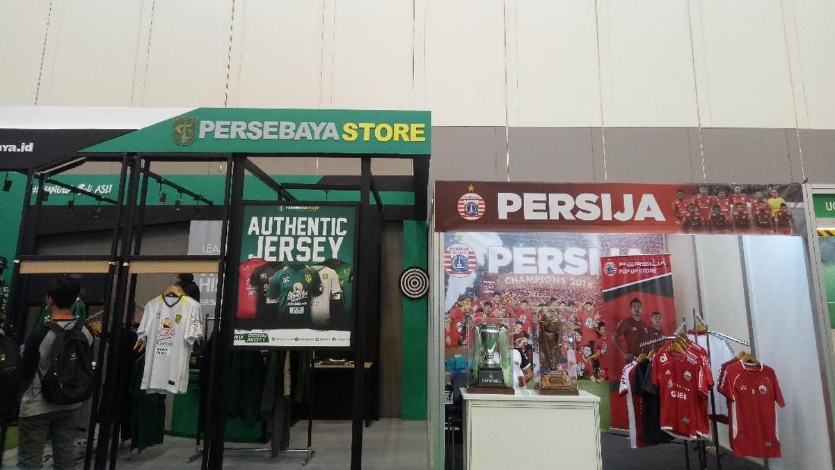 Persebaya Store di ISEF 2018 (Amalia Dwi Septi/detikSport)