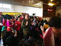 Tarian Tor-tor khas Batak pun dikeluarkan (dok KBRI Den Haag)