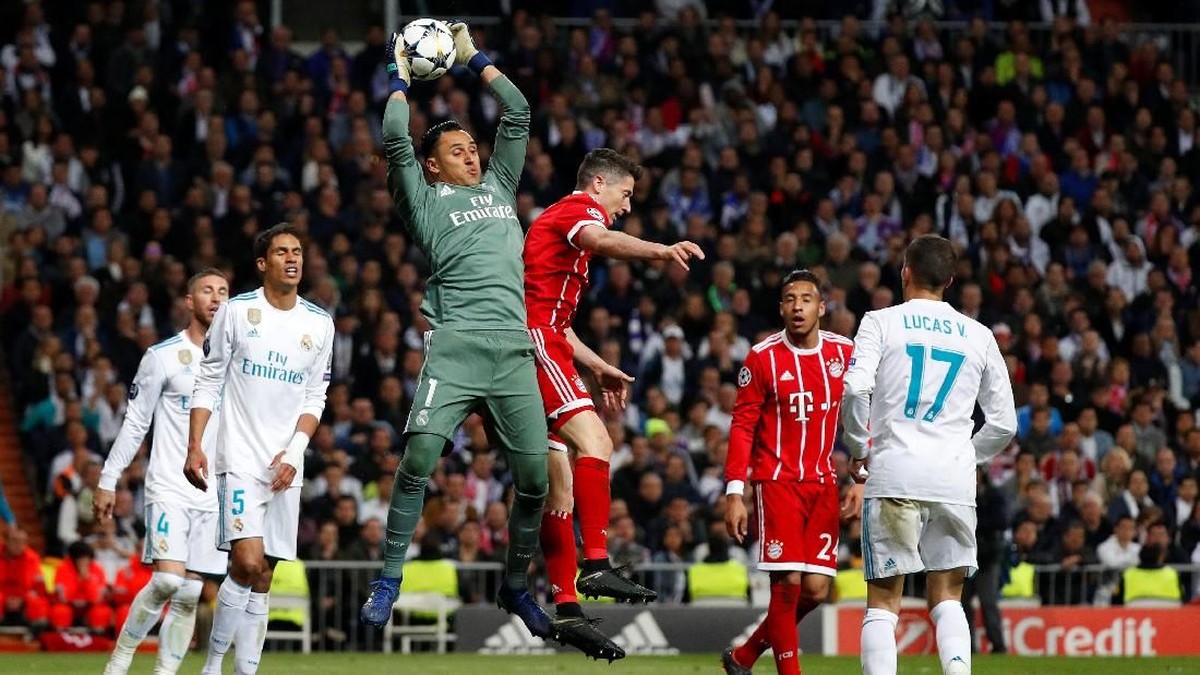 Real Madrid saat menjamu Bayern Munich di leg II semifinal Liga Champions. (Foto: Paul Hanna/Reuters)