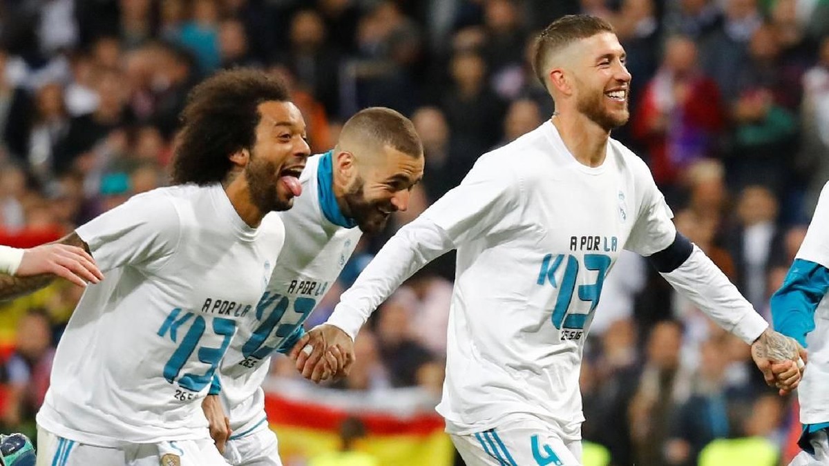 Real Madrid kini memburu gelar Piala/Liga Champions yang ke-13 (Foto: Kai Pfaffenbach/Reuters)