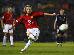 David Beckham (80) assist di peringkat ketiga dan Wayne Rooney (93 assist) di peringkat kedua (Getty Images)