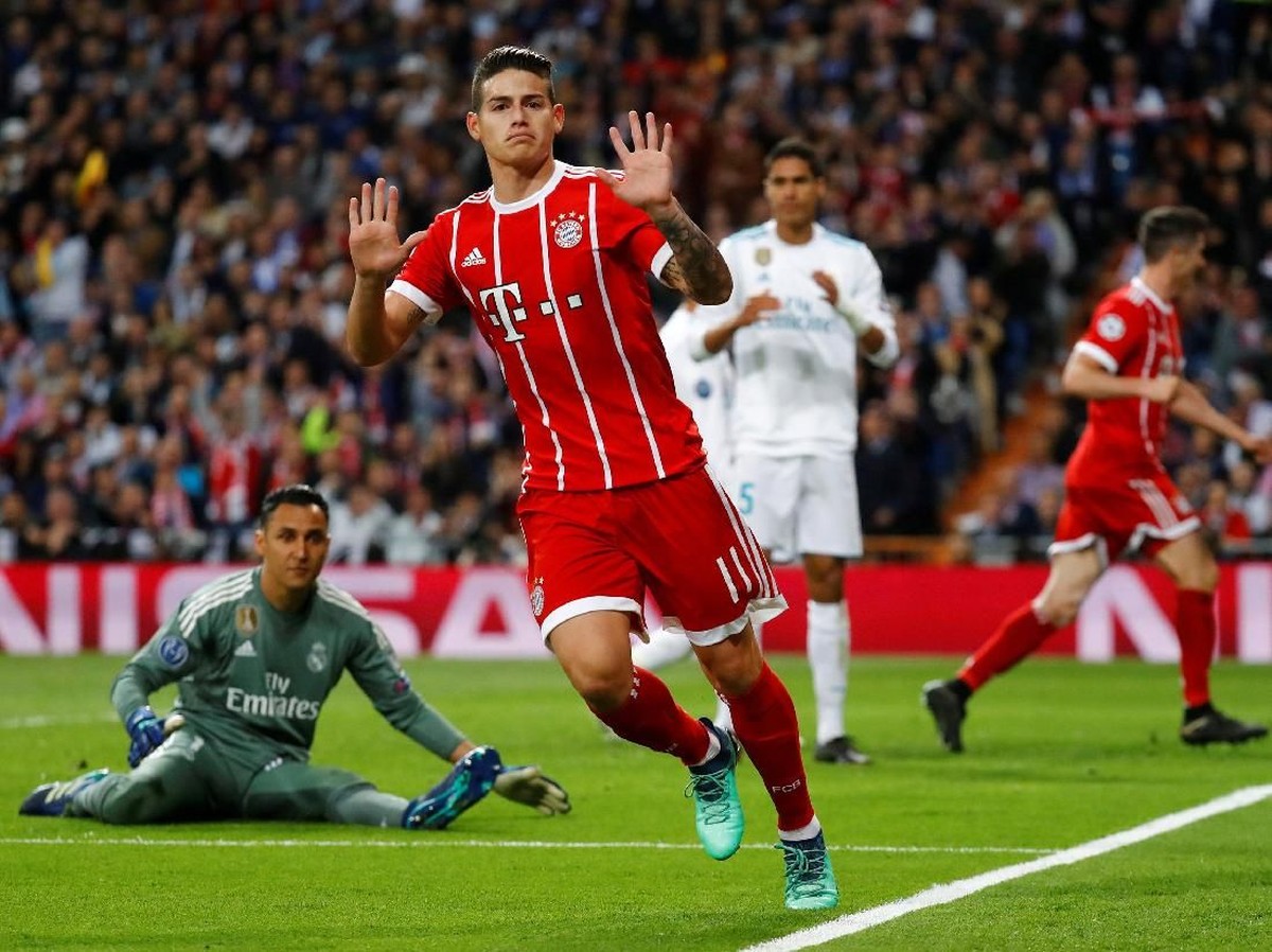 Pemain Bayern Munich, James Rodriguez. (Foto: Kai Pfaffenbach/Reuters)