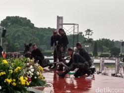 Prajurit TNI Tampilkan Bela Diri di Depan Jokowi-Sultan Brunei