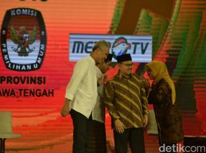 Bombardir Sudirman dan Tangkisan Ganjar di Debat Cagub Jateng Bombardir Sudirman dan Tangkisan Ganjar di Debat Cagub Jateng