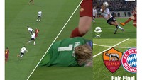 Meme ini bahkan tak cuma menyindir Liverpool melainkan juga Madrid. Kontroversi-kontroversi yang ada dianggap menguntungkan mereka sehingga final yang layak harusnya menghadapkan Bayern Munich vs AS Roma. (Foto: Internet)