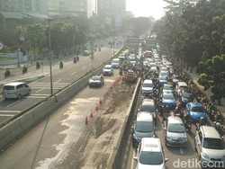 Perbaikan Jalan di Casablanca Pagi-pagi Bikin Macet, Ini Kata Sandi