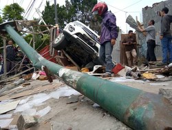 Polisi Gelar Rekonstruksi Pajero yang Tabrak Rumah di Medan