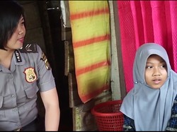 Kala Nurani Polwan Jambi Tersentuh Anak yang Jualan Jagung Rebus