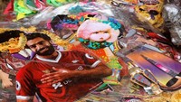 Mohamed Salah menjadi mesin gol pada musim perdananya bersama Liverpool. Dia sudah membuat 43 gol di seluruh kompetis. (Amr Abdallah Dalsh/Reuters)